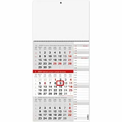 "Poslovni SIVO CRVENI planer" trodjelni kalendar