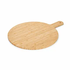 Round shaped bamboo serving board