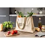 HELSINQUE Canvas bag (320 g/m²), with bottom and sides in laminated jute (350 g/m²) in natural tones