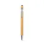NEIL BAMBOO Bamboo ballpoint with chrome-plated aluminium details
