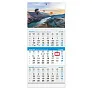  "Poslovni SIVO-PLAVI" trodjelni kalendar s fotografijom, 12 list., dim: 29,5x62cm, PVC vrećica, pokazivač, P/50