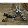 SURVIVOR set of tools and flashlight