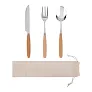 NANTES cutlery set in a cotton bag