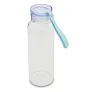 AZURE glass water bottle 500 ml transparent