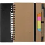  Memo holder, notebook, sticky notes, ball pen