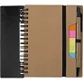  Memo holder, notebook, sticky notes, ball pen