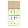  Kalendar trodjelni poslovni EKO ZELENI, spirala