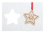 TreeCard Božićna čestitka, zvijezda