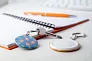 KeyBadge Mini pin button keyring