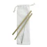 BooSip bamboo straw set