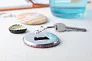 KeyBadge Bottle pin button keyring