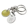 Eurocoin trolley coin keyring