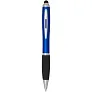 Nash RCS recycled plastic stylus ballpoint pen with coloured barrel and black grip (blue ink)