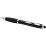 Nash RCS recycled plastic stylus ballpoint pen with coloured barrel and black grip (blue ink)
