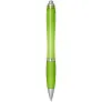 Nash RCS recycled plastic ballpoint pen with coloured barrel and grip (blue ink)