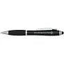 Nash RCS recycled plastic stylus ballpoint pen with coloured barrel and black grip (blue ink)