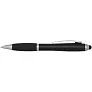 Nash RCS recycled plastic stylus ballpoint pen with coloured barrel and black grip (blue ink)
