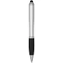 Nash RCS recycled plastic stylus ballpoint pen with coloured barrel and black grip (blue ink)
