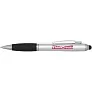 Nash RCS recycled plastic stylus ballpoint pen with coloured barrel and black grip (blue ink)