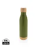  Vacuum stainless steel bottle with bamboo lid and bottom - XD Collection
