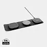  Swiss Peak RCS rplastic 3 in 1 wireless 15W travel charger, storm grey - Swiss Peak