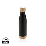  Vacuum stainless steel bottle with bamboo lid and bottom - XD Collection