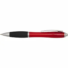 Kemijska olovka s obojenim tijelom i crnim hvatištem (crna tinta)