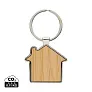  RCS recycled zinc alloy house keychain with bamboo - XD Collection
