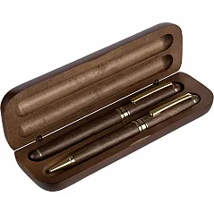 Writing set, ball pen and roller ball pen