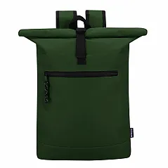 RPET roll top laptop backpack 15"