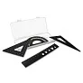 Kaulana School set, ruler, 2 set squares and protractor
