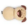 ATTA Plush dog, travel pillow, eye mask