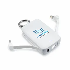 prijenosna baterija s karabinerom i svijetlom 1W, 4.000 mAh