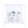  Drawstring bag for colouring, Christmas pattern, crayons