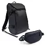 Chaundrise Ruksak za laptop 15,6" 2 u 1, torba oko struka