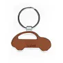  Keyring with front and back part made from recycled leather