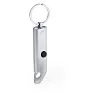  Recycled aluminium keyring, bottle opener, LED light