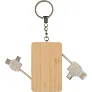  Charging cable, bamboo keychain