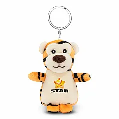 Plush tiger, keyring