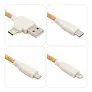 Antez Cork charging cable B'RIGHT, bamboo element, keyring