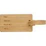  Bamboo luggage tag