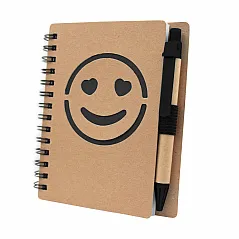 Notes "smješko" cca B7 s kemijskom olovkom
