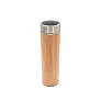  Bamboo vacuum flask 500 ml with sieve stopping dregs and digital beverage temperature display
