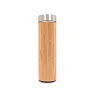  Bamboo vacuum flask 500 ml with sieve stopping dregs and digital beverage temperature display