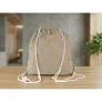  Recycled cotton bag 2 in 1, drawstring bag and shopping bag