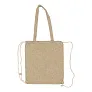  Recycled cotton bag 2 in 1, drawstring bag and shopping bag