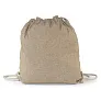  Recycled cotton bag 2 in 1, drawstring bag and shopping bag