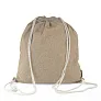  Recycled cotton bag 2 in 1, drawstring bag and shopping bag