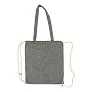  Recycled cotton bag 2 in 1, drawstring bag and shopping bag
