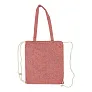  Recycled cotton bag 2 in 1, drawstring bag and shopping bag